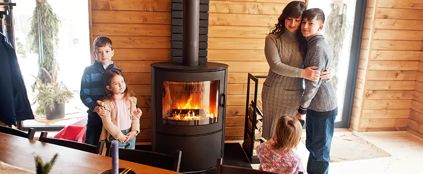 Morso Cast Iron Fireplace Insert Installation in Palo Alto, California