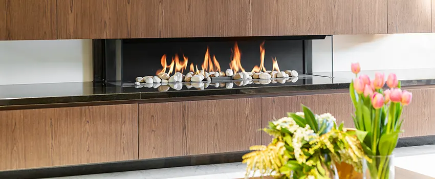 Double-height Fireplace Design Refurbishment in Palo Alto, California