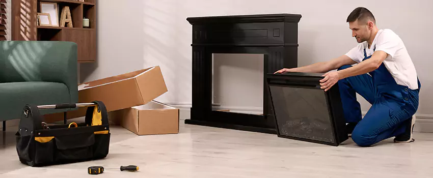 Old Rusted Metal Fireplace Repair And Replacement in Palo Alto, CA